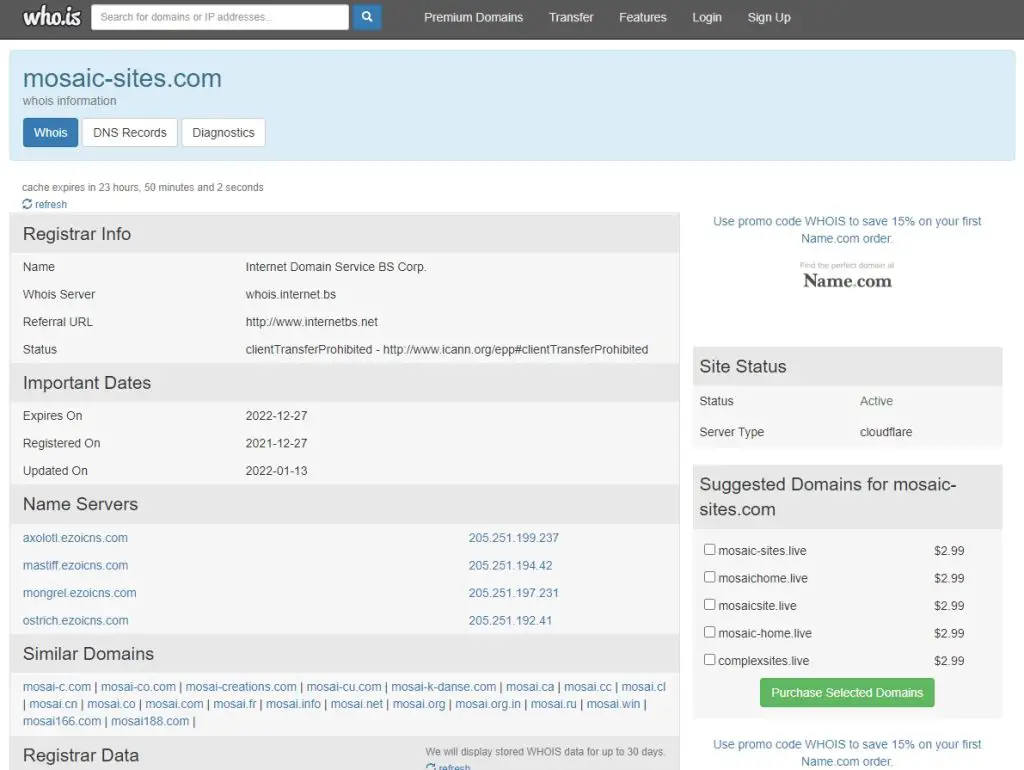 WHOIS