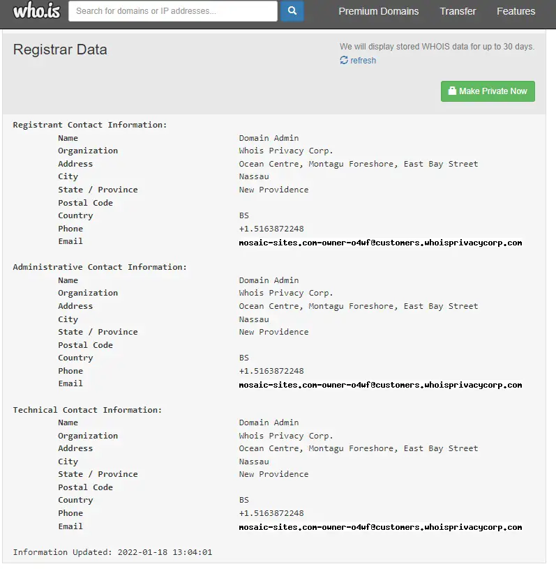 WHOIS